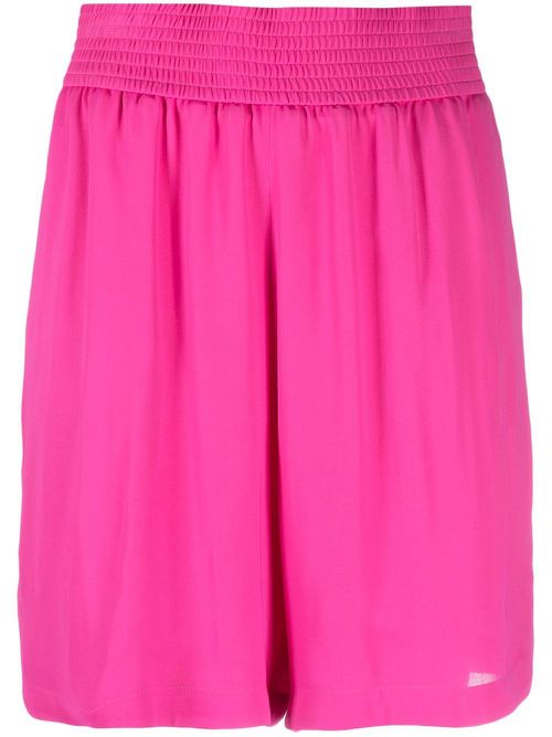 Elasticated-waistband detail shorts - Pink