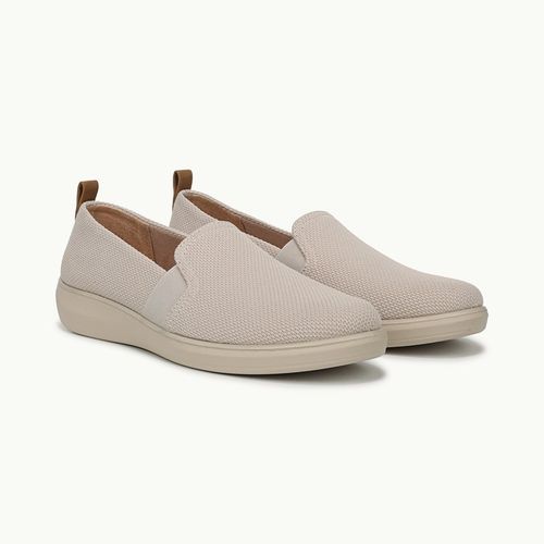 Stride Next Wave Slip On Shoes Almond Milk Knit Fabric