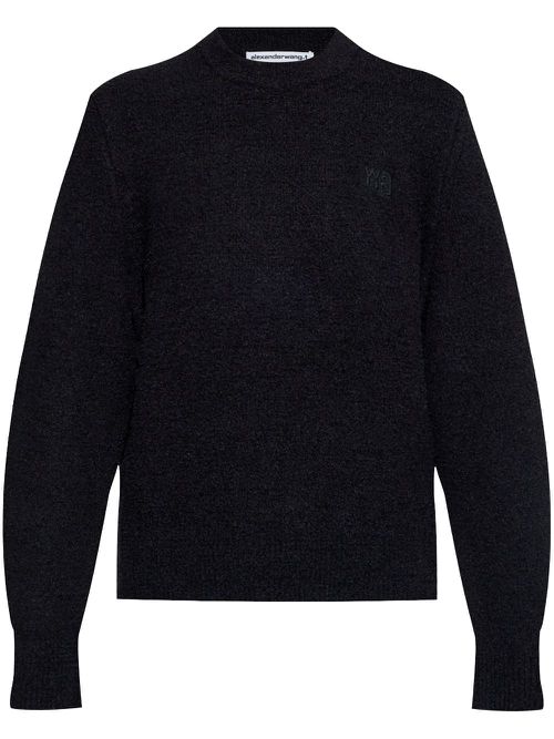Textured-finish jumper - Black