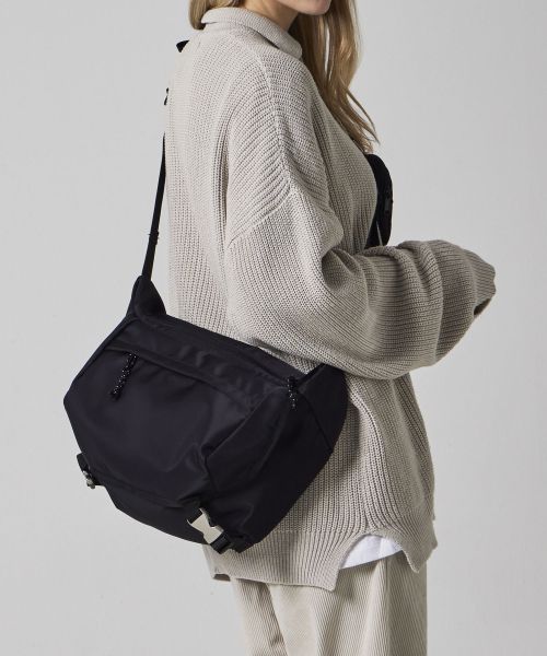 Utility Nylon Two Buckle Messenger Bag 