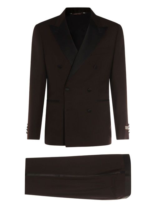 Canali wool suit - Brown