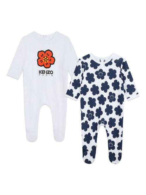 Boke Flower cotton pajamas (set of two) - White