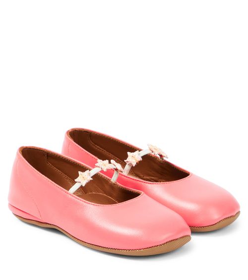 PèPè Goteborg appliqué leather ballet flats