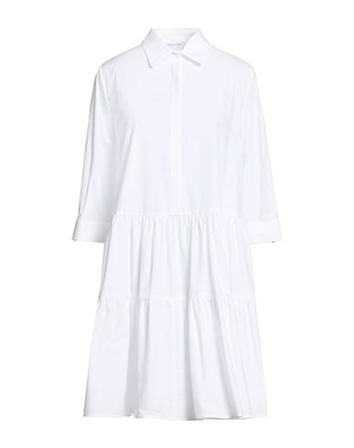 Woman Mini dress White Size 10 Cotton