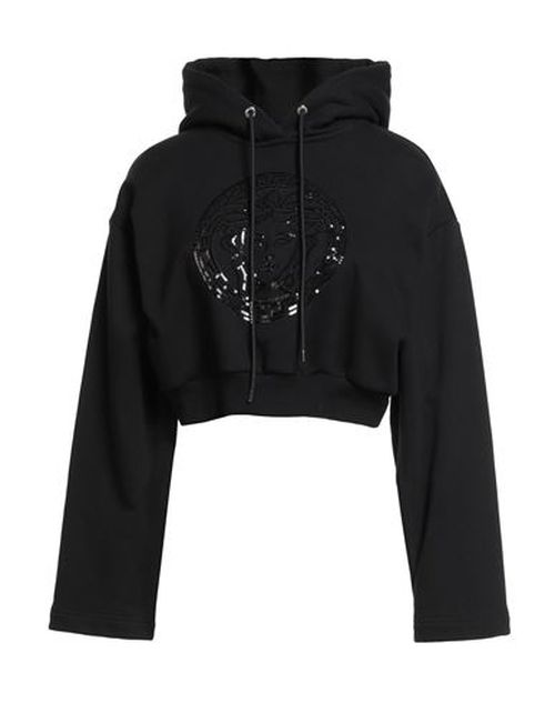 Woman Sweatshirt Black Size 6 Cotton