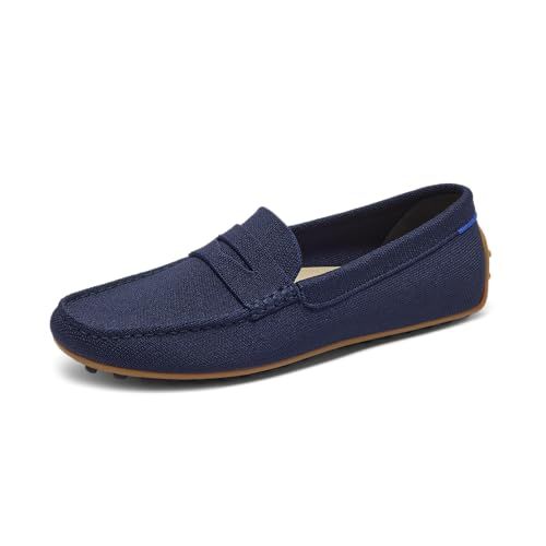Rothy's The Men's Daily Driver, New Slip-On Penny Loafers for Men, Business-Casual Comfort, Sustainable & Washable, Shore Beige