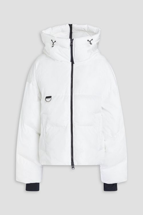 Leila quilted shell hooded jacket