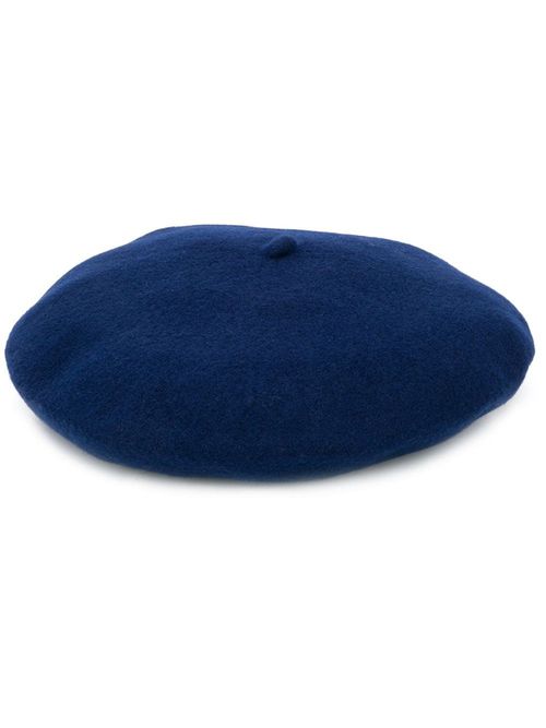 Blue Knitted Beret Hat