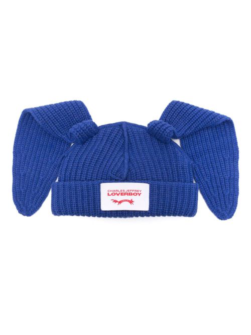 Rabbit-ears beanie - Blue