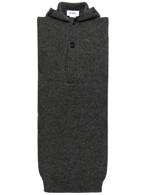 Sleeveless knit vest - Grey
