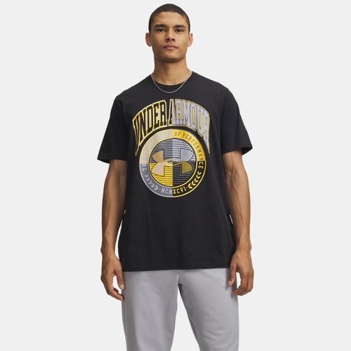 Under Armour Varsity Crest Men's Short Sleeve Black / Campus Gold