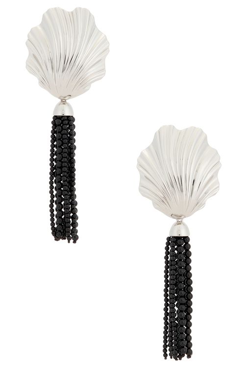 Julietta Aria Earrings in Metallic Silver