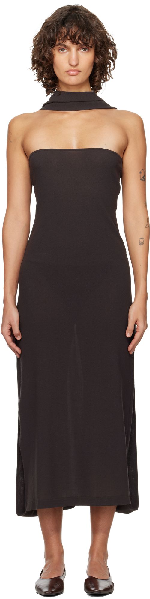 Brown Alberch Maxi Dress