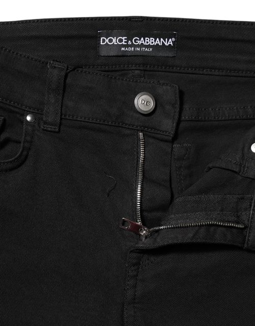 Logo-Detailed Denim Jeans — Black