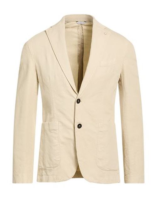 Man Blazer Beige Size 40 Cotton, Linen, Lyocell, Elastane