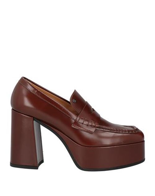 Woman Loafers Brown Size 8 Leather