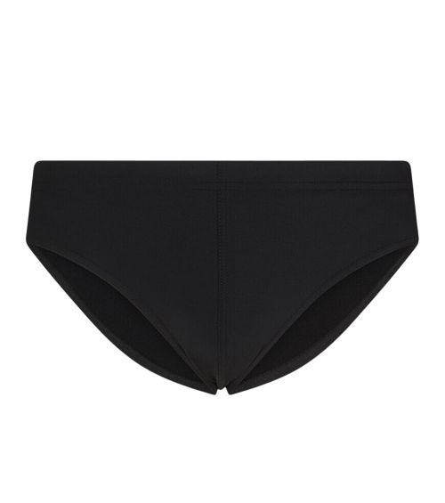 Black Solid Swim Brief