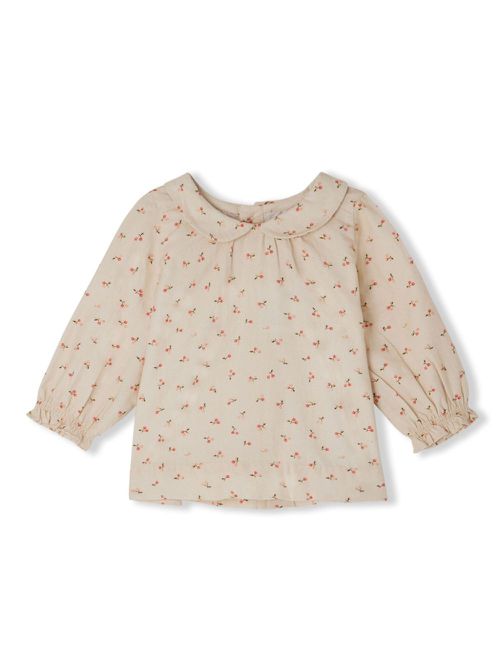 Tenvol cherry-print blouse - Neutrals