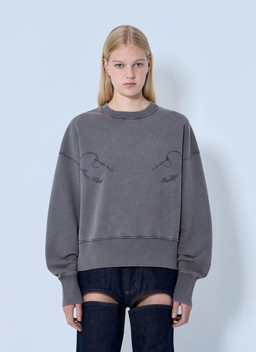 Fleece Embroidered Sweatshirt