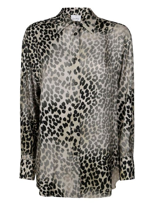 Nude printed shirt - Neutrals