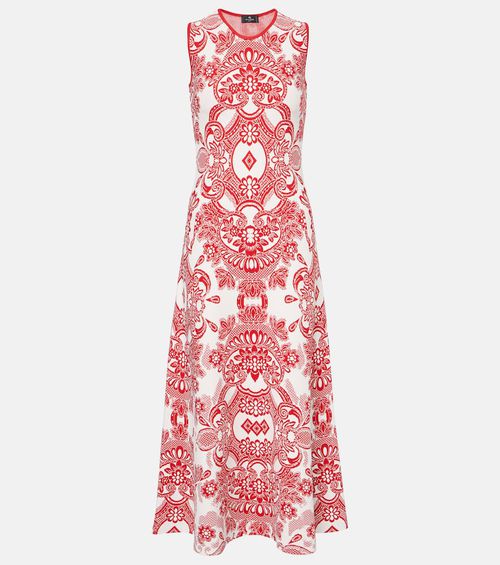 Jacquard midi dress