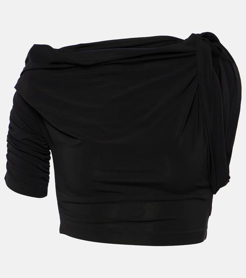 Le Haut Drapeado jersey crop top