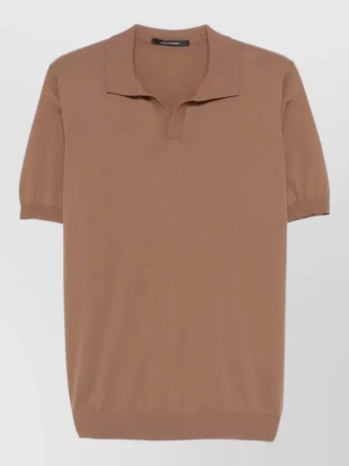 Tagliatore - cotton short-sleeve polo shirt