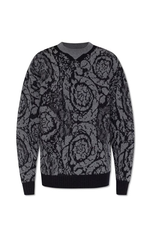 Barocco-intarsia Crewneck Jumper