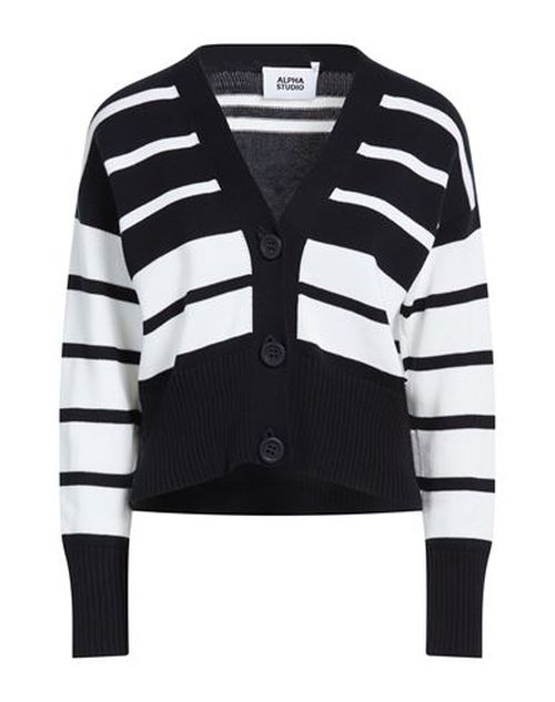 Woman Cardigan Midnight blue Size 10 Cotton
