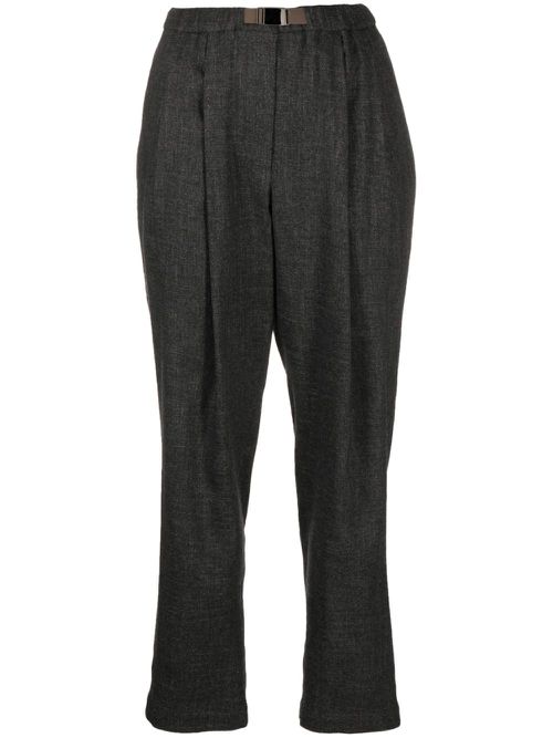 Straight-leg tailored trousers - Grey