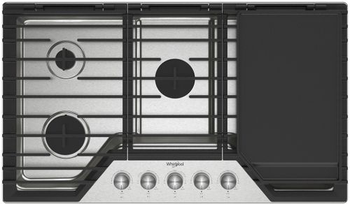 Whirlpool 36" Natural Gas Drop-In Cooktop WCGK7536P