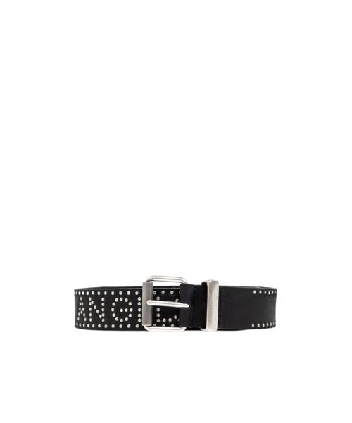 Palm Angels Stud Embellished Buckle Belt