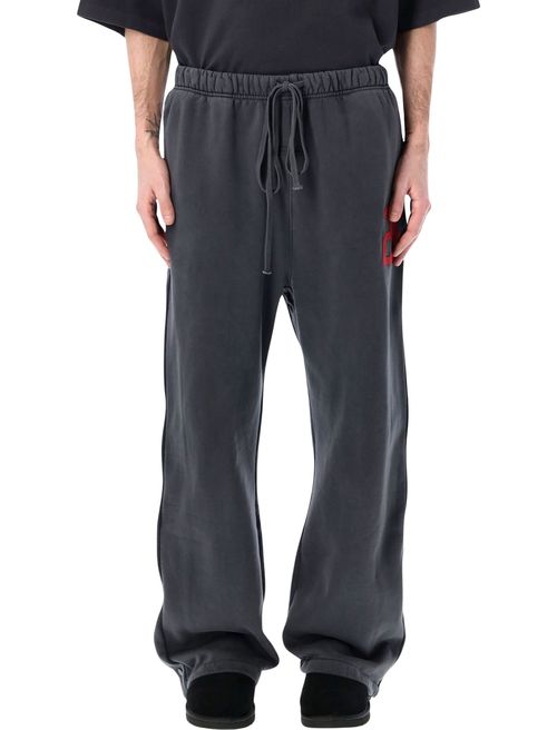 Lounge Pants with Wide Leg and Snap Detail - Size L