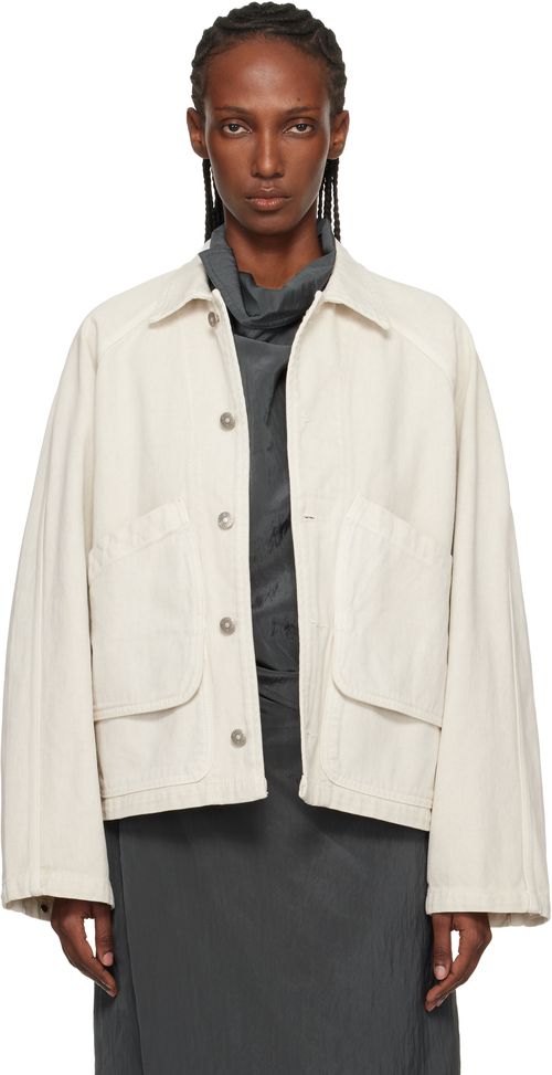 Off-White Garment-Dyed Denim Hunting Jacket