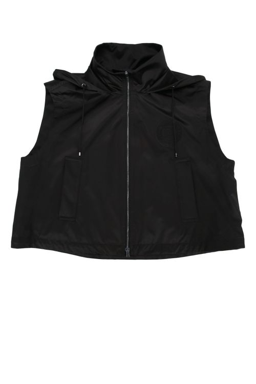 Hooded Vest — Black