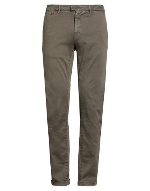 Man Jeans Military green Size 35 Cotton, Polyester, Elastane