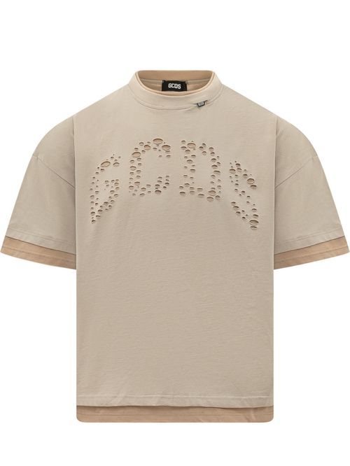 Taupe Crew Neck T-Shirt