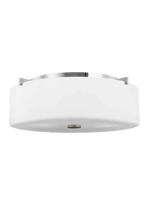 Sea Gull Sunset Drive 3-Light Ceiling Light in Brushed Steel - FM312EN3/B