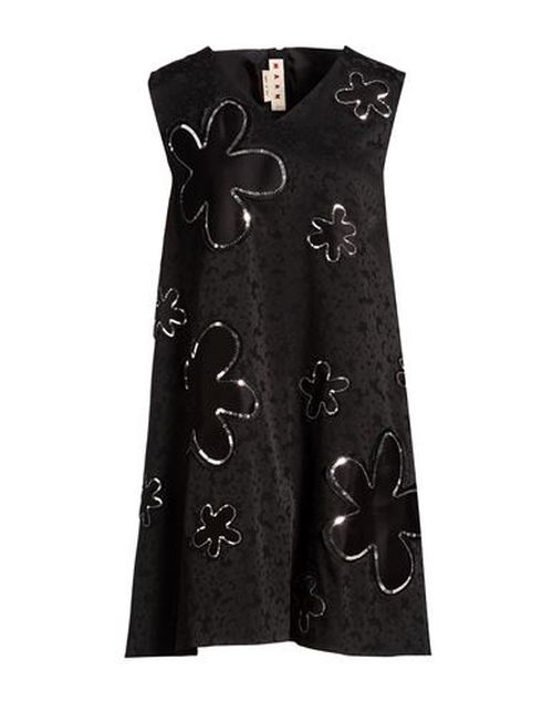 Woman Mini dress Black Size 4 Acetate, Silk