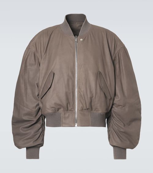Secchia Flight leather bomber jacket