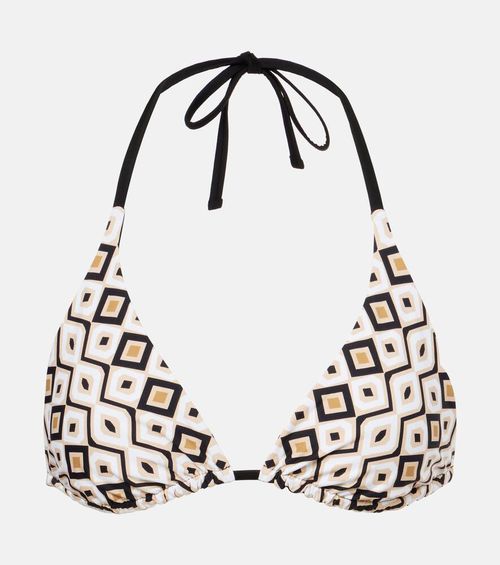 Max Mara Amedea printed bikini top