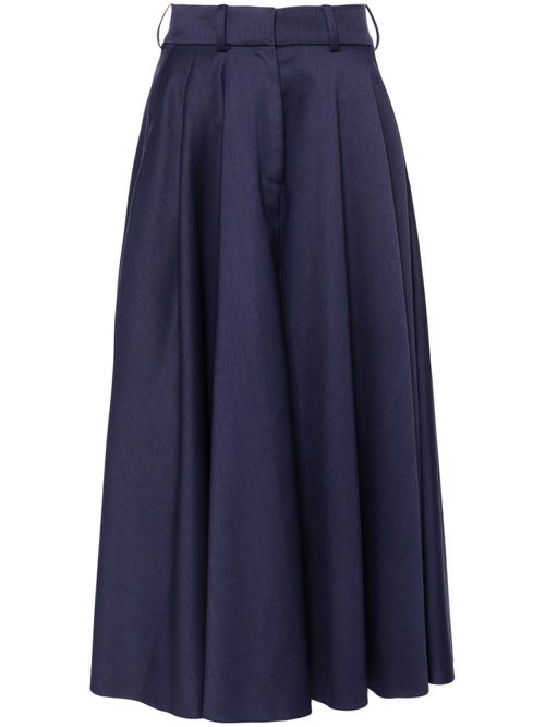 A-line midi skirt - Blue