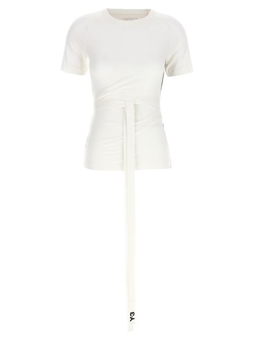 Waist-Tie Lyocell T-Shirt — White