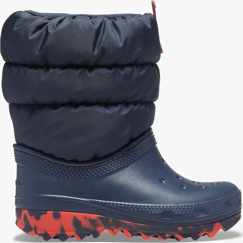 Crocs 207684-410 CLASSIC NEO PUFF Kids Boots Navy - Size: UK 1 older kids
