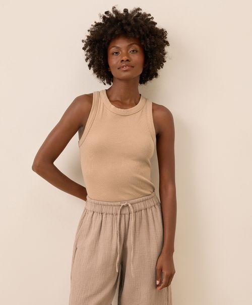 Women's Sesame Perfect Rib Tank