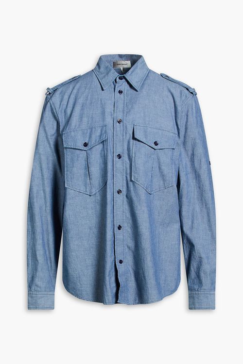 Cesar cotton-chambray shirt - Blue - S
