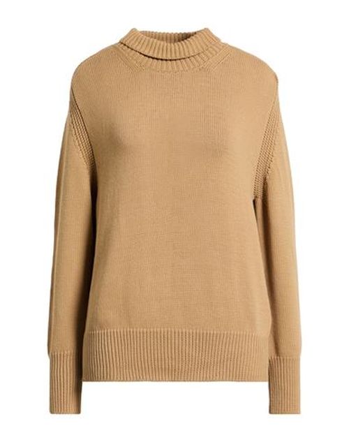 Woman Turtleneck Camel Size 6 Cotton, Polyamide