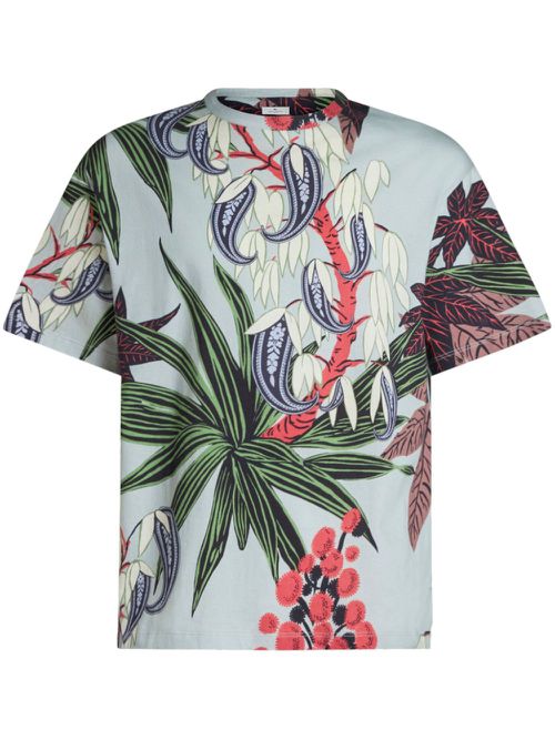 Printed short-sleeve T-shirt - Blue