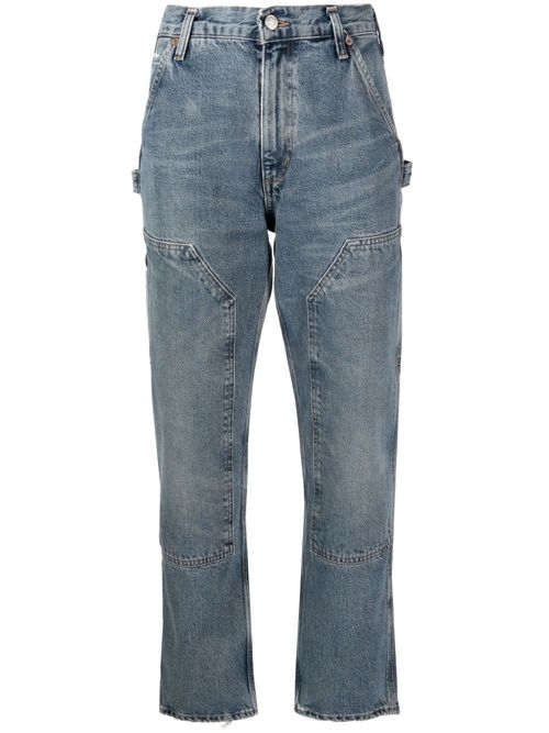 Rami high-rise straight-leg jeans - Blue