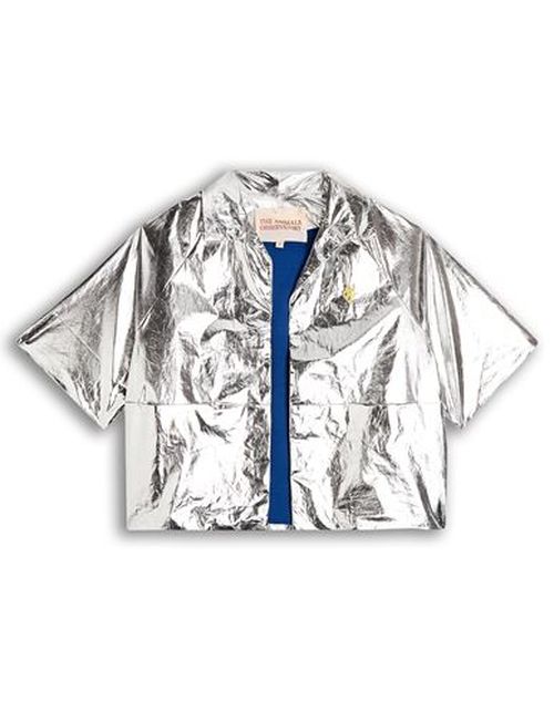 Kid Girl Jacket Silver Size 12 Cotton